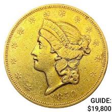 1850-O $20 Gold Double Eagle CLOSELY UNCIRCULATED
