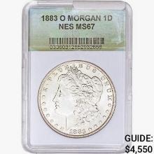 1883-O Morgan Silver Dollar NES MS67