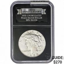 1935 Silver Peace Dollar GG UNC