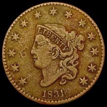 1831 Coronet Head Large Cent LIGHTLY CIRCULATED