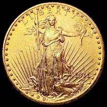 1911-D $20 Gold Double Eagle UNCIRCULATED