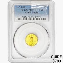 1994-W US 1/10oz. Gold $5 Eagle PCGS PR69 DCAM