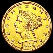 1906 $2.50 Gold Quarter Eagle HIGH GRADE
