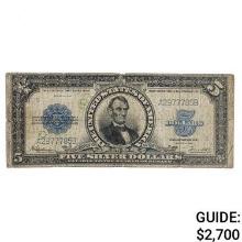 FR. 282 1923 $5 FIVE DOLLARS PORTHOLE SILVER CERTIFICATE CURRENCY NOTE