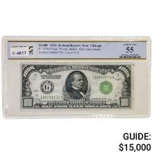 FR. 2210-G 1928 $1,000 FRN FEDERAL RESERVE NOTE CHICAGO, IL PCGS BANKNOTE ABOUT UNCIRCULATED-55