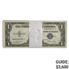 PACK OF (100) 1935-E $1 ONE DOLLAR SILVER CERTIFICATES CURRENCY NOTES GEM UNCIRCULATED