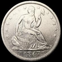 1847-O Seated Liberty Half Dollar CLOSELY UNCIRCULATED