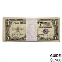 PACK OF (100) 1935-H $1 ONE DOLLAR SILVER CERTIFICATES CURRENCY NOTES GEM UNCIRCULATED