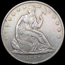 1861-O Seated Liberty Half Dollar NICELY CIRCULATED