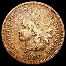 1867 Indian Head Cent LIGHTLY CIRCULATED