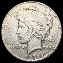 1934 Silver Peace Dollar LIGHTLY CIRCULATED