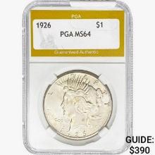 1926 Silver Peace Dollar PGA MS64