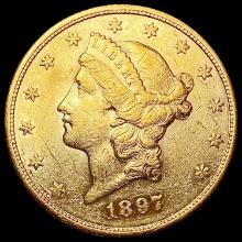 1897-S $20 Gold Double Eagle UNCIRCULATED