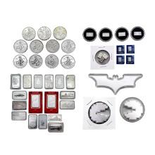 [42] Asstd. Silver Coins & Bars
