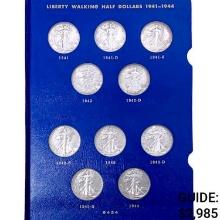 1941-1947 UNC Walking Liberty Half Dollar Set [20 Coins]