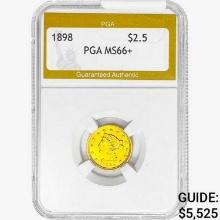 1898 $2.50 Gold Quarter Eagle PGA MS66+