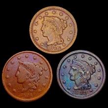 (3)  US Large Cents HIGH GRADE