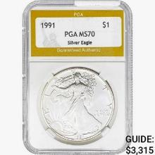 1991 Silver Eagle PGA MS70