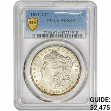1891-CC Morgan Silver Dollar PCGS MS62+