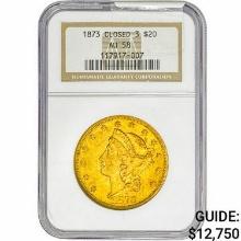 1873 $20 Gold Double Eagle NGC AU58 Closed 3