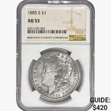 1885-S Morgan Silver Dollar NGC AU53