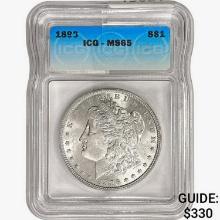 1896 Morgan Silver Dollar ICG MS65