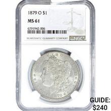 1879-O Morgan Silver Dollar NGC MS61