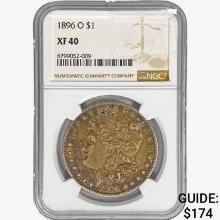1896-O Morgan Silver Dollar NGC XF40