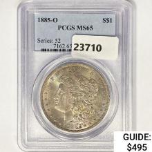 1885-O Morgan Silver Dollar PCGS MS65