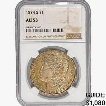 1884-S Morgan Silver Dollar NGC AU53