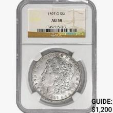 1897-O Morgan Silver Dollar NGC AU58