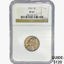 1953 Jefferson Nickel NGC PF67