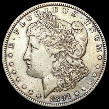 1891 Morgan Silver Dollar CLOSELY UNCIRCULATED