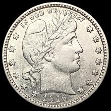 1916-D Barber Quarter CHOICE AU