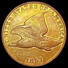 1857 Flying Eagle Cent NEARLY UNCIRCULATED