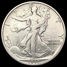 1917 Walking Liberty Half Dollar NEARLY UNCIRCULATED