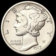 1917-D Mercury Dime CLOSELY UNCIRCULATED