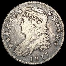 1817 Capped Bust Half Dollar LIGHTLY CIRCULATED