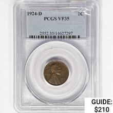 1924-D Wheat Cent PCGS VF35