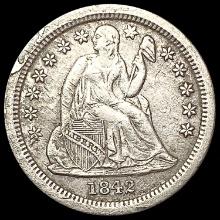 1842-O Seated Liberty Dime NEARLY UNCIRCULATED