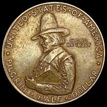 1920 Pilgrim Half Dollar NEARLY UNCIRCULATED