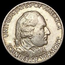 1927 Vermont Half Dollar CHOICE AU