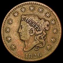 1826 Coronet Head Large Cent LIGHTLY CIRCULATED