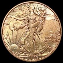 1943-S Walking Liberty Half Dollar CLOSELY UNCIRCULATED
