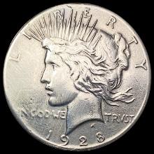 1928 Silver Peace Dollar LIGHTLY CIRCULATED