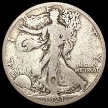 1921-S Walking Liberty Half Dollar NICELY CIRCULATED