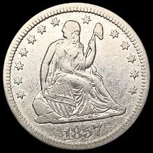 1857-O Seated Liberty Quarter NEARLY UNCIRCULATED