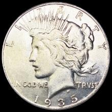 1935-S Silver Peace Dollar CLOSELY UNCIRCULATED