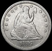 1857 Seated Liberty Quarter CLOSELY UNCIRCULATED