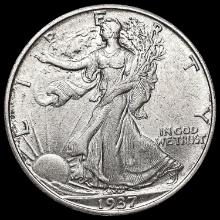 1937-S Walking Liberty Half Dollar CHOICE AU